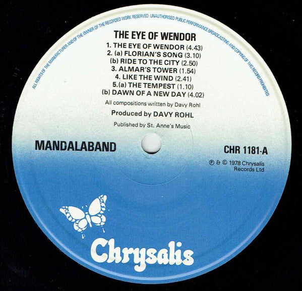 Mandalaband : The Eye Of Wendor: Prophecies (LP, Album)