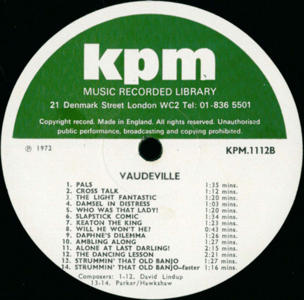 David Lindup / Alan Parker / Alan Hawkshaw : The Rhythm Of Modern Life / Vaudeville (LP)