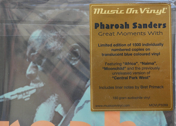 Pharoah Sanders : Great Moments With Pharoah Sanders (2xLP, Comp, Ltd, Num, RE, Tra)
