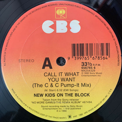 New Kids On The Block : Call It What You Want (12")