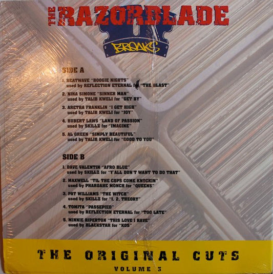 Various : The Razorblade Breaks: The Original Cuts Volume 3 (LP, Comp)
