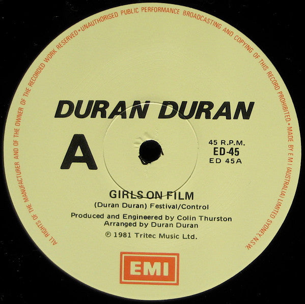 Duran Duran : Night Versions (12", Ltd)