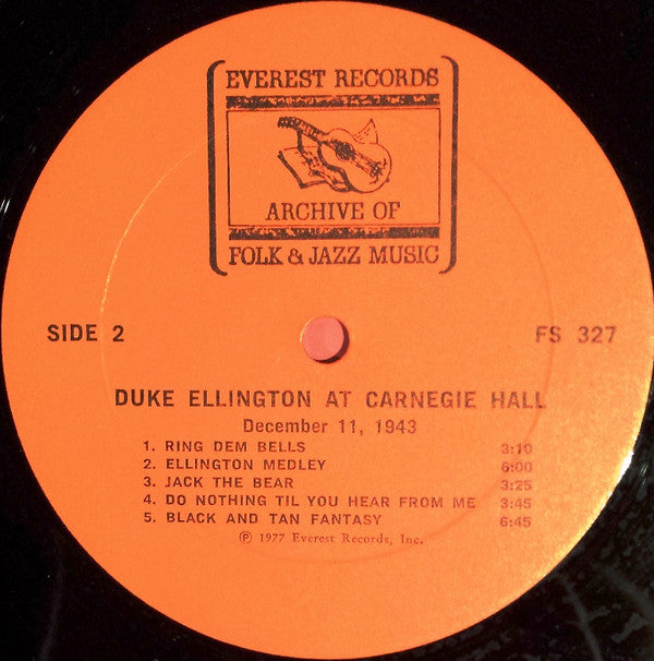 Duke Ellington : Duke Ellington At Carnegie Hall December 11, 1943 (LP, RE)