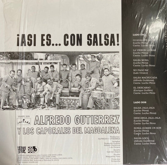 Alfredo Gutierrez, Los Caporales Del Magdalena : ¡Asi Es... Con Salsa! (LP)