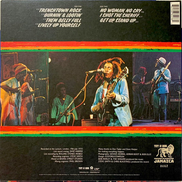 Bob Marley & The Wailers : Live!  (LP, Album, Ltd, Num, RE)
