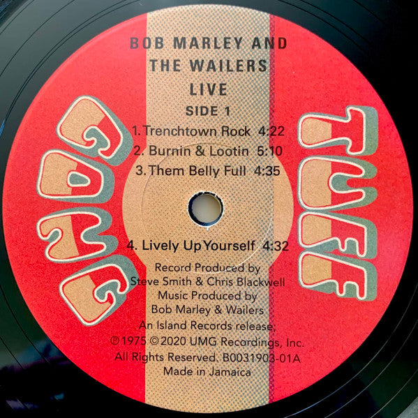 Bob Marley & The Wailers : Live!  (LP, Album, Ltd, Num, RE)