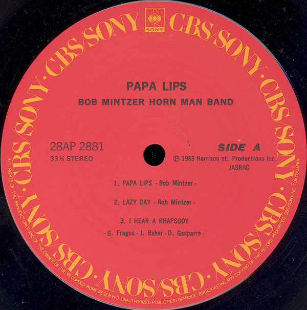 Bob Mintzer Horn Man Band* : Papa Lips (LP, Album)