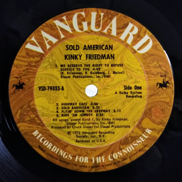 Kinky Friedman : Sold American (LP, Album, Ter)
