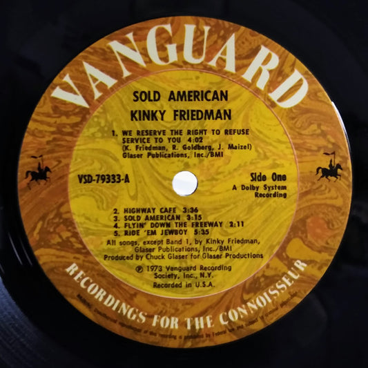 Kinky Friedman : Sold American (LP, Album, Ter)