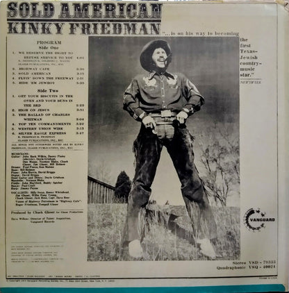 Kinky Friedman : Sold American (LP, Album, Ter)