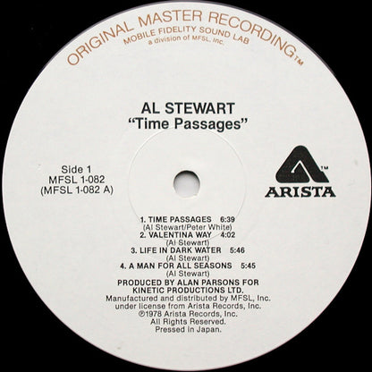 Al Stewart : Time Passages (LP, Album, Ltd, RE, RM)