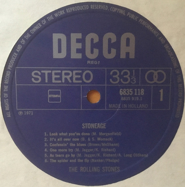 The Rolling Stones : Stone Age (LP, Comp, RE, Dar)