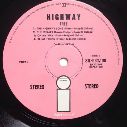 Free : Highway (LP, Album, Pin)
