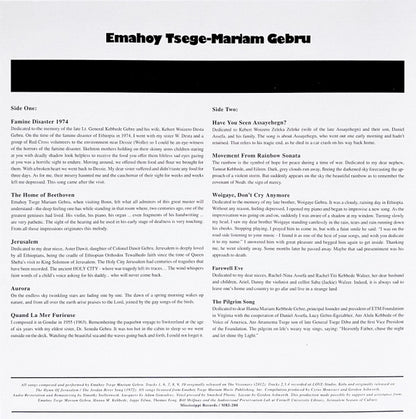 Emahoy Tsegue Maryam Guebrou : Jerusalem (LP, Comp)