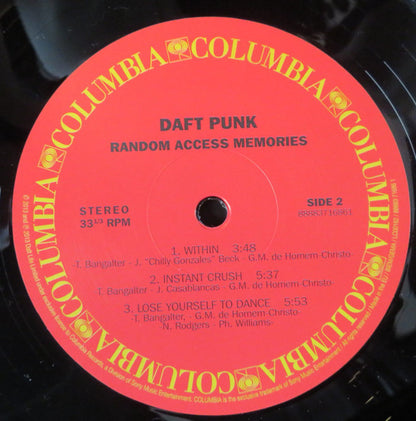 Daft Punk : Random Access Memories (2xLP, Album, RE, RP, 180)
