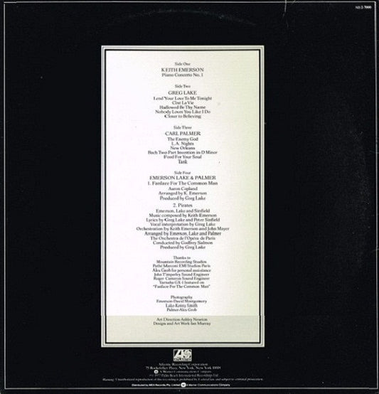 Emerson Lake & Palmer* : Works (Volume 1) (2xLP, Album)