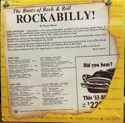 Various : Rockabilly (The Roots Of Rock & Roll) (LP, Comp)