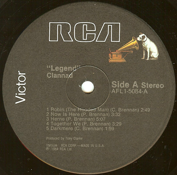 Clannad : "Legend" (LP, Album, Ind)