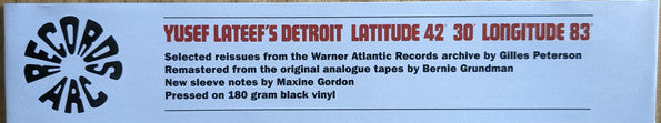 Yusef Lateef : Yusef Lateef's Detroit Latitude 42° 30' Longitude 83° (LP, Album, RSD, Ltd, RE, RM, 180)