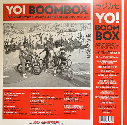 Various : Yo! Boombox (Early Independent Hip Hop, Electro And Disco Rap 1979-83) (3xLP, Comp + 7" + Ltd)