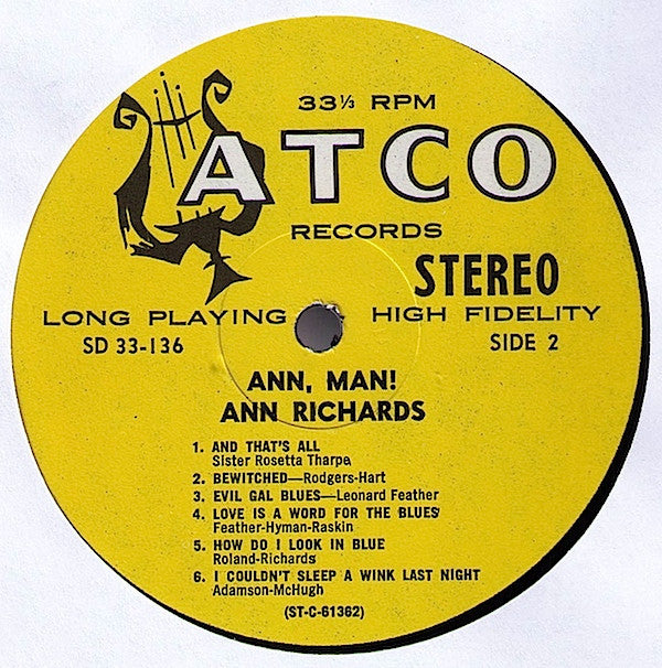 Ann Richards : Ann, Man! (LP, Album)