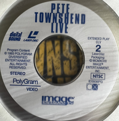 Pete Townshend : Pete Townshend Live (2xLaserdisc, 12", Comp, NTSC)