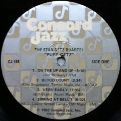 Stan Getz Quartet : Pure Getz (LP, Album)