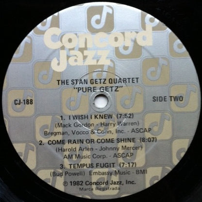 Stan Getz Quartet : Pure Getz (LP, Album)