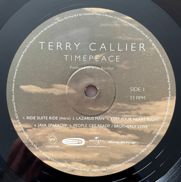 Terry Callier : Timepeace (LP, Album, RE, 180)