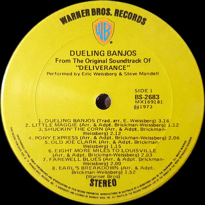 Eric Weissberg And Steve Mandell : Dueling Banjos From The Original Motion Picture Sound Track Deliverance And Additional Music (LP, Album)
