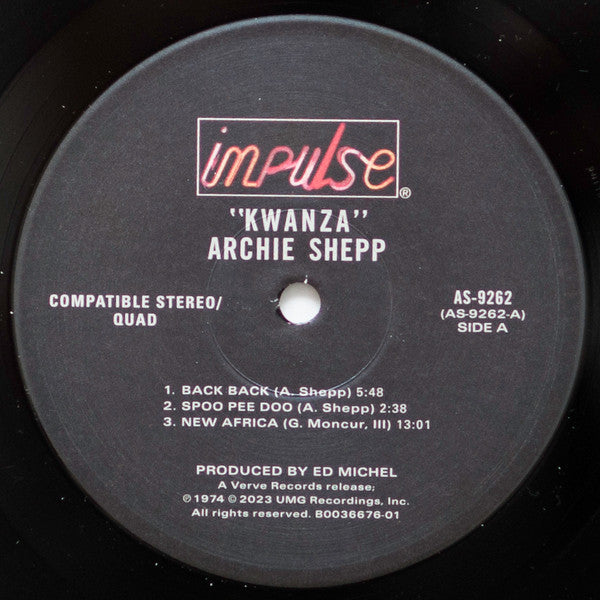 Archie Shepp : Kwanza (LP, Album, RE)