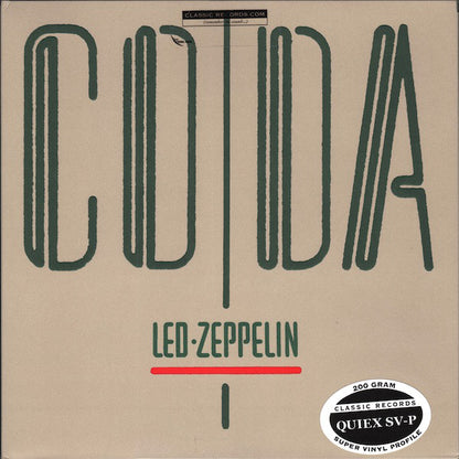 Led Zeppelin : Coda (LP, Album, RE, RM, 200)