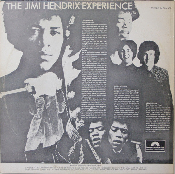 The Jimi Hendrix Experience : Are You Experienced (LP, Album, RP)
