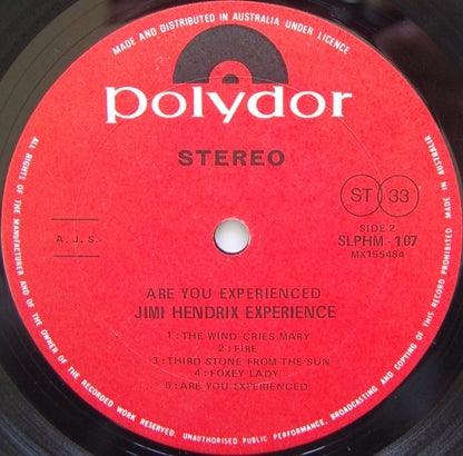 The Jimi Hendrix Experience : Are You Experienced (LP, Album, RP)