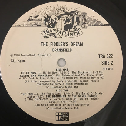 Dransfield : The Fiddler's Dream (LP, Album)