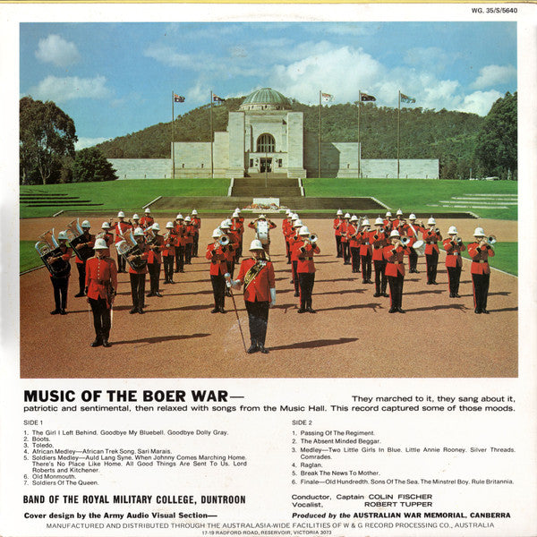 The Band Of The Royal Military College : Soldiers Of The Queen (Music Of The Boer War) (LP, Album)