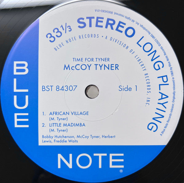 McCoy Tyner : Time For Tyner (LP, Album, RE, Gat)
