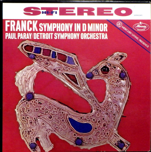 Paul Paray / Detroit Symphony Orchestra / César Franck : Symphony In D Minor (LP, Album, RFR)