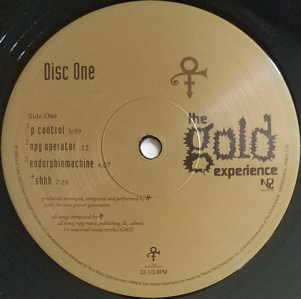 The Artist (Formerly Known As Prince) : The Gold Experience (2xLP, Album, RE, 150)