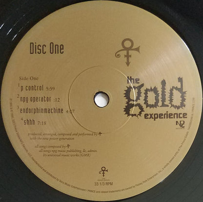 The Artist (Formerly Known As Prince) : The Gold Experience (2xLP, Album, RE, 150)