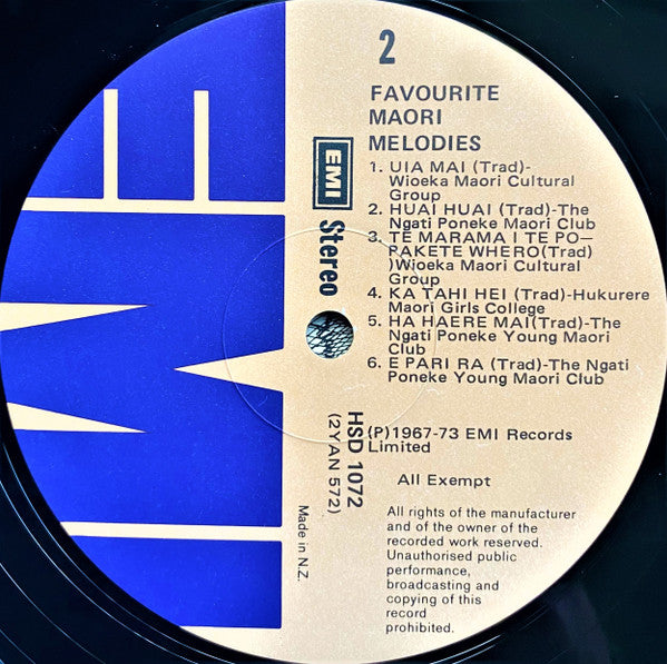 Various : Favourite Maori Melodies (LP, Comp)