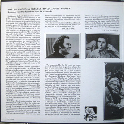 Lincoln Mayorga : Lincoln Mayorga & Distinguished Colleagues - Volume III (LP, Album, Ltd, RP, Gre)