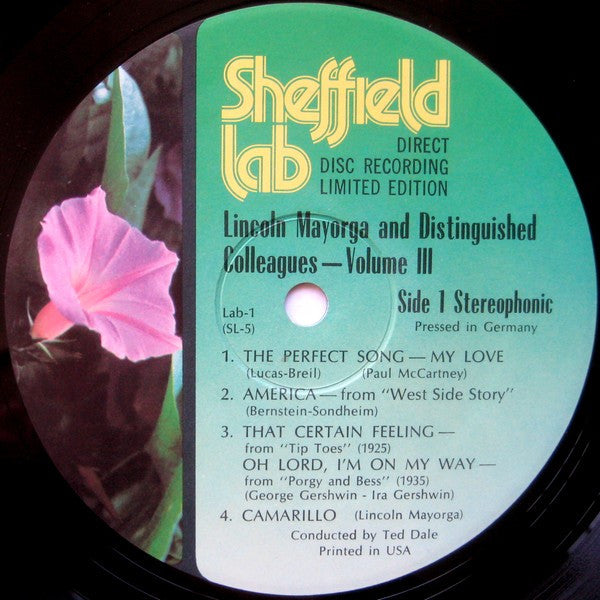 Lincoln Mayorga : Lincoln Mayorga & Distinguished Colleagues - Volume III (LP, Album, Ltd, RP, Gre)