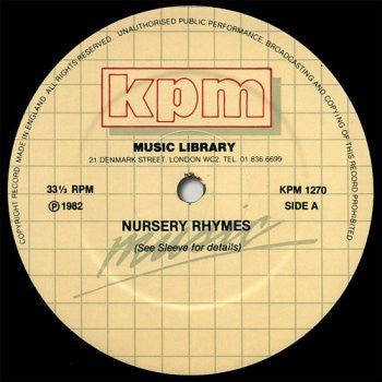 Various : Nursery Rhymes (LP)