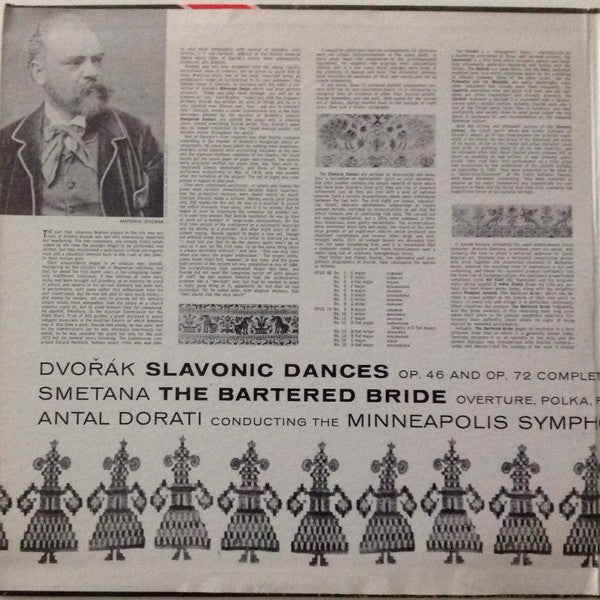 Antonín Dvořák / Bedřich Smetana - Antal Dorati, Minneapolis Symphony Orchestra : Slavonic Dances / The Bartered Bride (2xLP, Album, Mono, Gat)