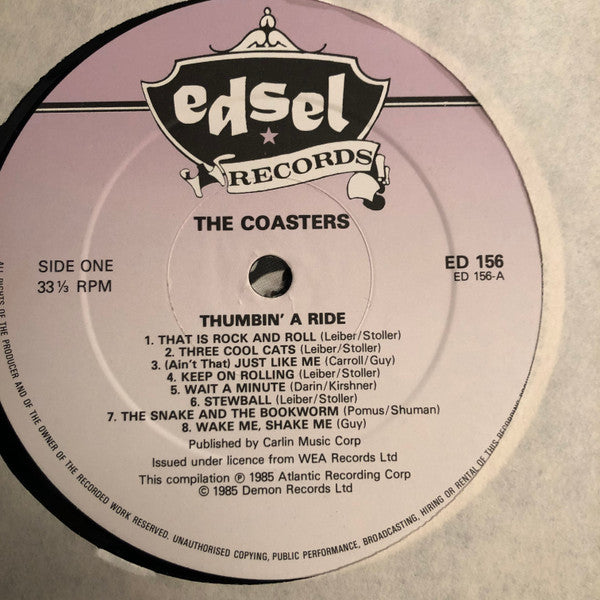 The Coasters : Thumbin' A Ride (LP, Comp)