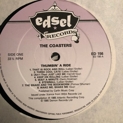 The Coasters : Thumbin' A Ride (LP, Comp)