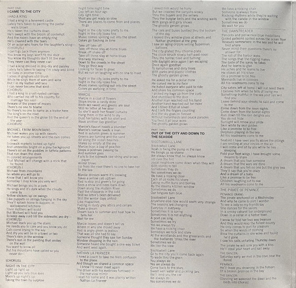 Joni Mitchell : Song To A Seagull (LP, Album, RE, RM, Yel)