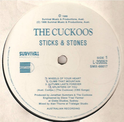 The Cuckoos (4) : Sticks And Stones (LP, Album)