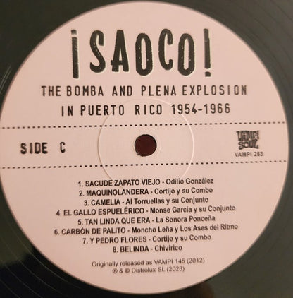 Various : ¡Saoco! Vol 1 - The Bomba And Plena Explosion In Puerto Rico 1954-1966 (2xLP, Comp)